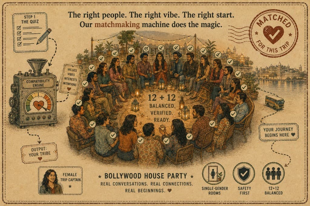 Bollywood house party — 12+12 balanced & verified