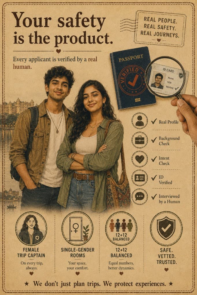 Your safety is the product — verified by a real human